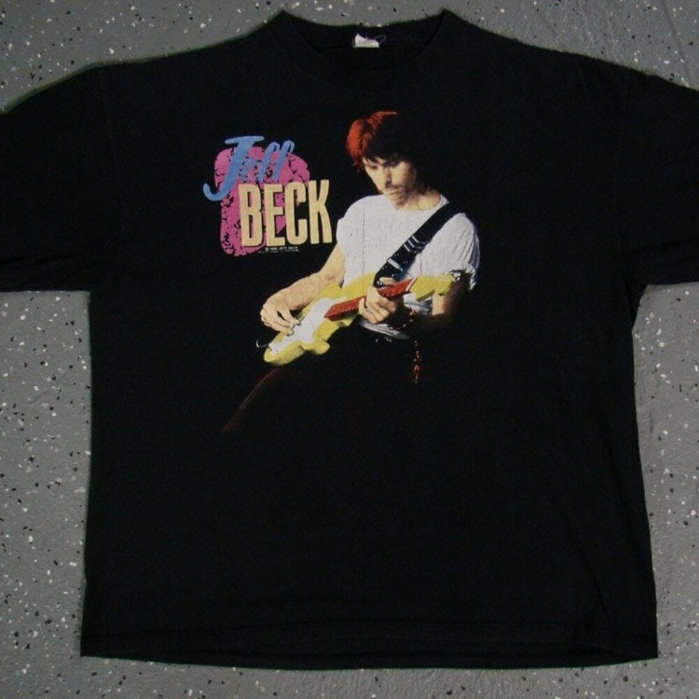 Jeff Beck Guitar Shop Tour Rock Legend Musician Concert Band Fan Graphic T-Shirt
